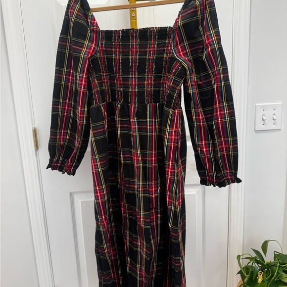 J. Crew Multicolor Plaid Dress - Size L - Picture 6 of 12